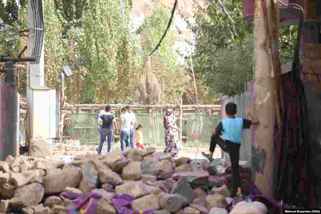 The town of Cizre in southteastern Turkey after weeklong curfew lifted