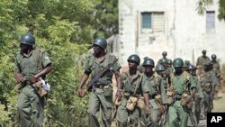 Nigerian soldiers on patrol. (File photo)