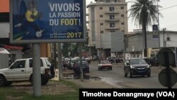 Centre-ville de Libreville au Gabon pour la CAN 2017, le 12 janvier 2017 (VOA/Timothee Donangmaye)