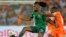 FILE — Nigeria's Alex Iwobi controls the ball during the final of the 2023 African Cup of Nations against Ivory Coast, at the Olympic Stadium of Ebimpe in Abidjan, Ivory Coast, on February 11, 2024.