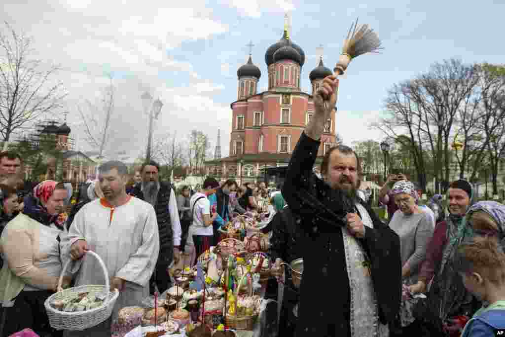 مراسم عید پاک مسیحیان ارتودکس در روسیه