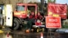 Rescue workers lift a person on a stretcher in the aftermath of Storm Bert, near Billing Aquadrome, Britain, on Nov. 25, 2024.