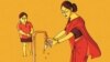 A screenshot from an illustration on how to get kids and moms to wash their hands, Feb. 27, 2014.
