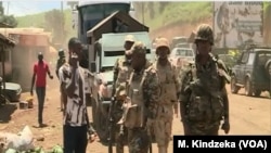 FILE - Cameroon troops watch for separatists in Cameroon's Northwest region, Bamenda, Cameroon, May 24, 2019. 