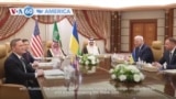 VOA60 America - US and Ukrainian officials began talks in Saudi Arabia