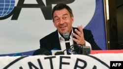 FILE - International Committee of the Red Cross president Peter Maurer speaks during a press conference in Manila, June 4, 2019.