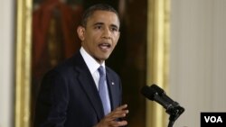 Tổng thống Hoa Kỳ Barack Obama trong cuộc họp báo tại Tòa Bạch Ốc, ngày 14/11/2012. 