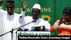 Le candidat de l'opposition au second tour de la présidentielle au Mali, Soumaïla Cissé, a appelé les candidats battus à former autour de lui un "large front démocratique" contre le président sortant Ibrahim Boubacar Keïta, au Mali, 3 août 2018. (Twitter/