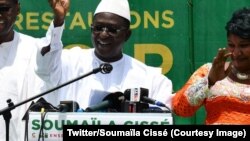 Le candidat de l'opposition au second tour de la présidentielle au Mali, Soumaïla Cissé, a appelé les candidats battus à former autour de lui un "large front démocratique" contre le président sortant Ibrahim Boubacar Keïta, au Mali, 3 août 2018. (Twitter/