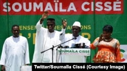 Le candidat de l'opposition au second tour de la présidentielle, Soumaïla Cissé, a appelé les candidats battus à former autour de lui un "large front démocratique" contre le président sortant Ibrahim Boubacar Keïta, au Mali, 3 août 2018. (Twitter/