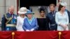 Imagem de arquivo da família real britânica no Palácio de Buckingham em Julho de 2018