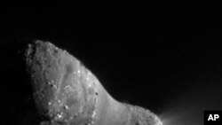 Comet Hartley 2 can be seen in detail in this image from NASA's EPOXI mission.