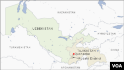 Letak distrik Rudaki di Tajikistan.