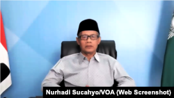Ketua Umum PP Muhammadiyah Prof Haedar Nashir. (Foto: tangkapan layar/Nurhadi Sucahyo/VOA)