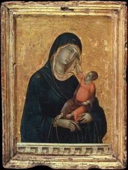 Lukisan "Madonna and Child" Duccio di Buoninsegna di Metropolitan Museum of Art, New York. (WIkimedia)