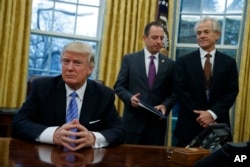 National Trade Council adviser Peter Navarro, pictured at the White House in late January, says NAFTA could be transformed into two parallel U.S. bilateral deals with Canada and Mexico, or a modernization of the current trilateral deal.
