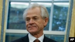 National Trade Council Director Peter Navarro, pictured at the White House in late January, says NAFTA could be transformed into two parallel U.S. bilateral deals with Canada and Mexico, or a modernization of the current trilateral deal.