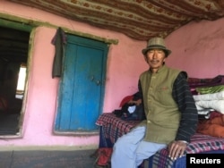 Tenzin Andak, resident of Komik village, which is one of the highest villages in the world with a road, July 4, 2017.