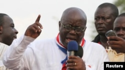 New Patriotic Party candidate Nana Akufo-Addo protested in Kwame Nkrumah Circle in Accra four days after the 2012 election of his opponent, John Dramani Mahama, who won re-election by 50.7 percent of the vote.(file Photo)