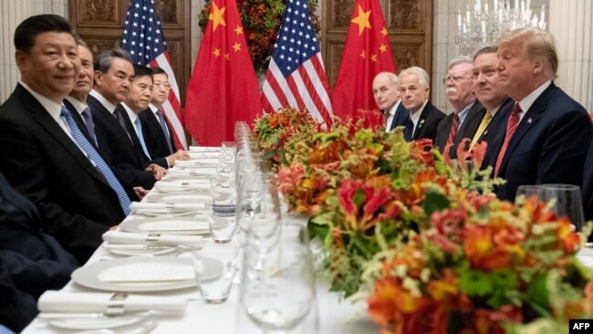 特朗普和习近平在20国集团峰会期间会晤( 2018年12月1日)