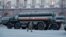 A Russian serviceman walks past S-400 missile defense systems in central Moscow, Russia, April 29, 2019.