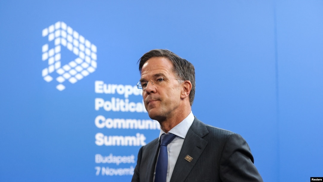 Sekretaris Jenderal NATO Mark Rutte menghadiri Konferensi Masyarakat Politik Eropa yang digelar di Puskas Arena di Budapest, Hungaria, pada 7 November 2024. (Foto: Reuters/Bernadett Szabo)