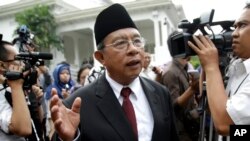 Menko Perekonomian Darmin Nasution di Istana Presiden, Jakarta. (Foto: dok).