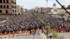 Tens of Thousands of Yemeni Houthis Protest in Sanaa