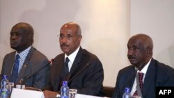 FILE - Seyoum Mesfin, Chairman of IGAD Special Envoys to South Sudan, gives remarks at the launch of the Multi-stakeholder Roundtable Negotiations on June 16, 2014 in Addis Ababa, Ethiopia. 