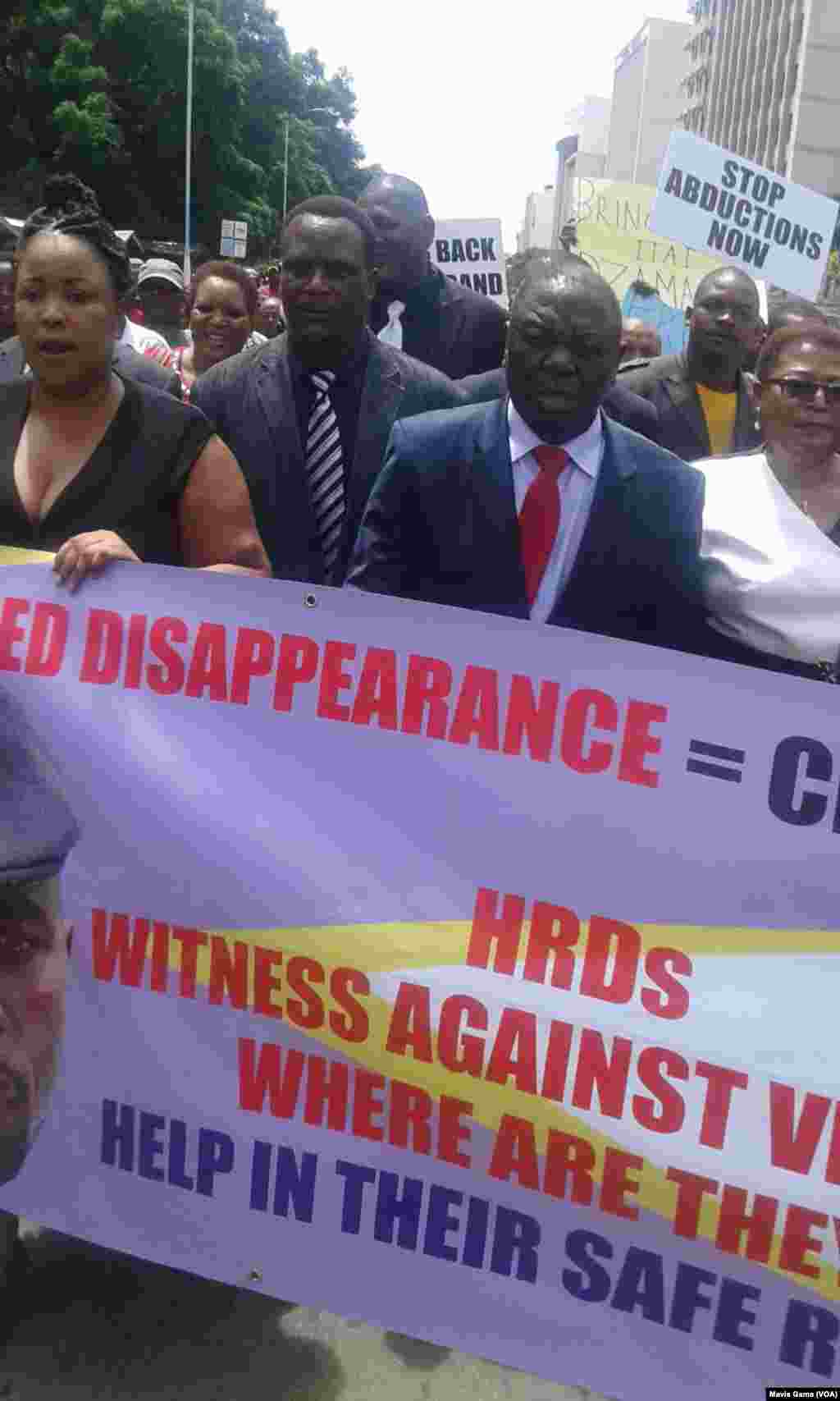 MDC Leader Morgan Tsvangirai At One Year Anniversary Rally For Itai Dzamara