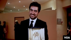 Iranian actor Shahab Hosseini wins Best Actor award at the 2016 Cannes Film Festival