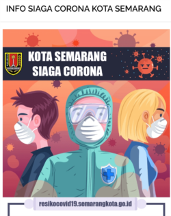 Kota Semarang siaga Corona tampil di website Pemkot Semarang Jawa tengah. (Foto: Tangkapan Layar Website Pemkot Semarang)