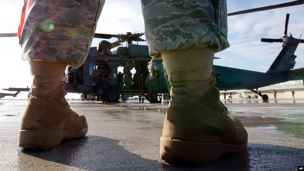 Un helicóptero HH-60 Pave Hawk como el que cayó en Irak, captado en el suroeste de Francia.