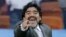 Maradona en Johanesburgo, Sudáfrica, durante el encuentro del grupo B de la Copa Mundial entre Argentina y Corea del Sur. 17/6/10. AP Foto/Frank Augstein.