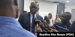 Abdou Dieng, directeur régional du PAM pour l'Afrique de l'Ouest et du Centre, à Dakar, le 3 mai 2018. (VOA/Seydina Aba Gueye)