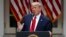 President Donald Trump speaks in the Rose Garden of the White House, May 29, 2020, in Washington.