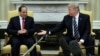 President Donald Trump meets with Egyptian President Abdel Fattah al-Sisi in the Oval Office of the White House in Washington, April, 3, 2017.