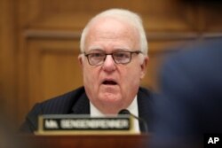 Congressman Jim Sensenbrenner questions former special counsel Robert Mueller during the House Judiciary Committee hearing on his report on Russian election interference, on Capitol Hill, in Washington, July 24, 2019.