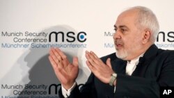 Le ministre iranien des Affaires étrangères Mohammad Javad Zarif en Allemagne, le 15 février 2020.