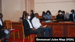 L’audience du Conseil constitutionnel sur le dépassement des mandats de certains responsables d’entreprises d’Etat suite au recours du Front des démocrates Camerounais à Yaoundé, le 7 septembre 2021. 