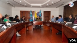 El presidente Iván Duque Márquez anuncia la instalación de un Puesto de Mando Unificado para enfrentar la situación con el COVID-19. Foto Manuel José Arias Najarro