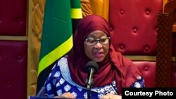 President Samia Suluhu Hassan addresses both Houses in Kenya. Photo Courtesy of State House, Tanzania