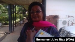 Grâce Fomuluh, directrice du centre national de réhabilitation des handicapés du Cameroun, à Yaoundé, le 13 mars 2017. (VOA/Emmanuel Jules Ntap)