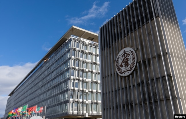 FILE - The World Health Organization (WHO) headquarters is seen in Geneva, Switzerland, January 28, 2025. REUTERS/Denis Balibouse