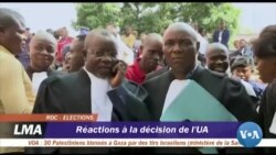 Réactions des différents camps à Kinshasa après la déclaration de l'Union africaine