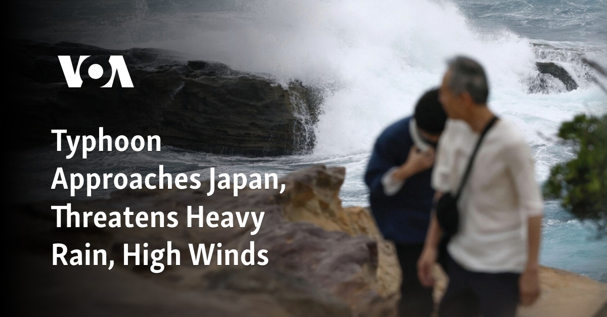 Typhoon Approaches Japan, Threatens Heavy Rain, High Winds