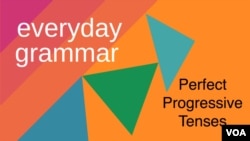 Everyday Grammar: Perfect Progressive Tenses