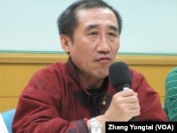 内蒙古人民党主席 特木其勒图( 美国之音 张永泰拍摄)