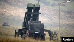 FILE - A Patriot missile installation is shown near the city of Kahramanmaras, Turkey, Feb. 23, 2013. 