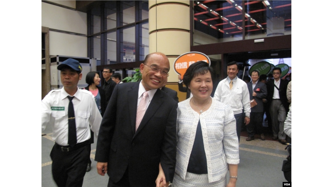 民進黨主席蘇貞昌和夫人